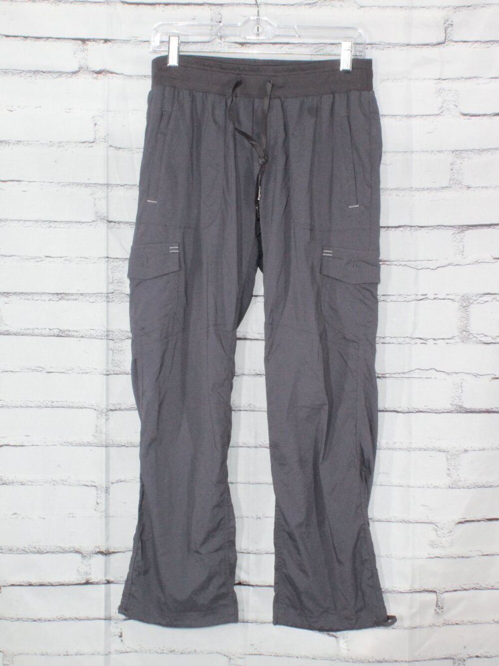 LL Bean Vista Camp Pants Straight Leg Cargo Outdoor Hiking Ripstop Taupe S Pet